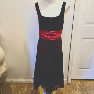 Red and Black Dress by studio y Sz M